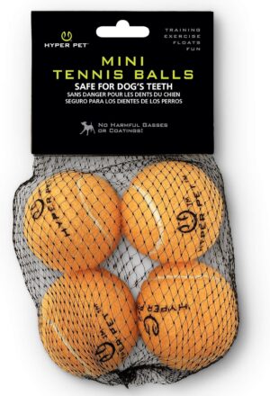 Hyper Pet - Mini Tennis Balls 4 pack Orange