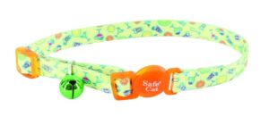 Safe Cat® Fashion Adjustable Breakaway Collar, Happy Hour Cat  3/8" x 8"-12"