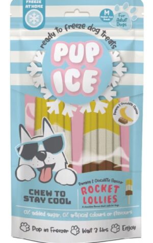 PUP ICE ROCKET LOLLIES BANANA/CHOCOLATE