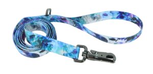 Inspire Fashion Dog Leash, Rainy Day Floral, Small/Medium - 5/8" x 6'