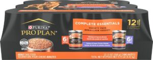 Purina Pro Plan Complete Essentials Variety Pack Grain-Free Canned Dog Food, 13-oz,