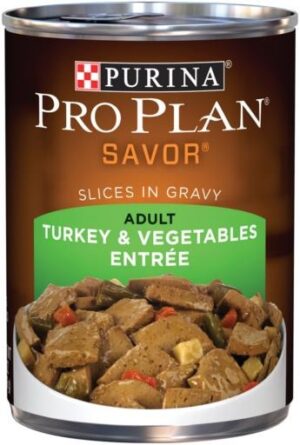 Pro Plan Complete Essentials Turkey & Vegetable Slices in Gravy Dog  13 oz