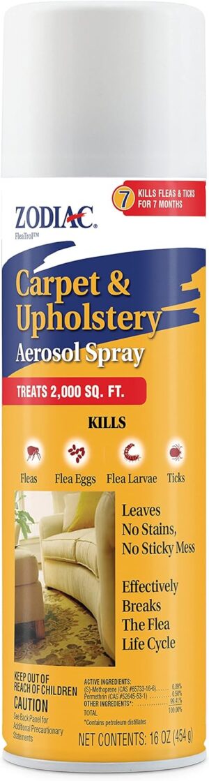 Zodiac Carpet & Upholstery Aerosol Spray, 16-ounce