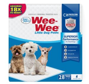 WEE-WEE PADS FOR LITTLE DOGS  16.5X23.5 IN-28 PK