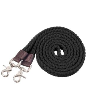 TOUGH 1 FLAT COTTON SOFT ROPING REINS