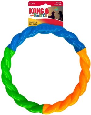 Kong Twistz High-Viz Ring Dog Toy Large