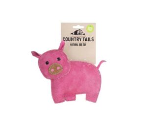 Country Tails Peggy Pig Natural Dog Toy