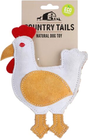 Country Tails Calico Chicken Natural Dog Toy