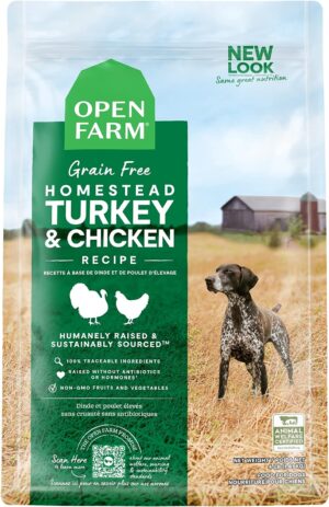 Open Farm Grain Free Homestead Turkey & Chicken Dog 11 lb