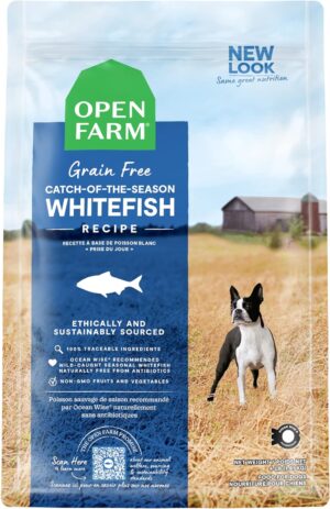 Open Farm Grain Free Catch of the Season Whitefish Dog 22 lb