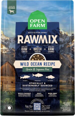 Open Farm RawMix Wild Ocean Recipe Grain & Legume Free Dog 20 lb