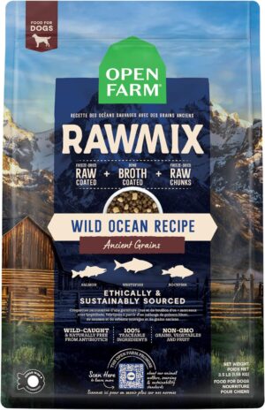 Open Farm RawMix Wild Ocean Recipe with Ancient Grains Dog 20 lb