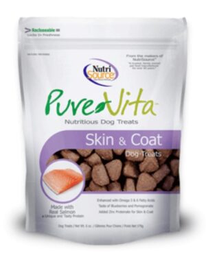 Nutrisource Pure Vita Skin & Coat Support Dog Treat 6 oz