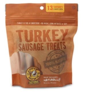 Happy Howies Turkey Sausage Dog Treats, 4 Inch 13 Count