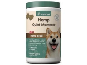 NaturVet, Hemp Quiet Moments, Plus Hemp Seed, 60 Soft Chews, 6.3 oz