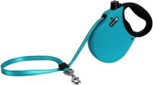 Alcott Adventure Retractable Leash, Blue, 16ft, Up To 65lb Medium