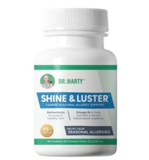 Dr. Marty's Shine & Luster Chewable Dog Supplement 60 ct