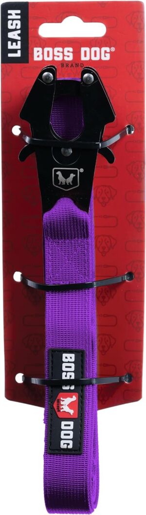 Boss Dog Tactical Leash (Purple, 6 Foot, 1" Wide)