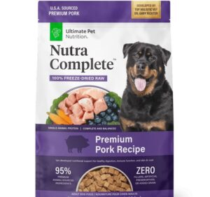 Ultimate Pet Nutrition Freeze Dried Raw Nutra Complete Pork Dog Food 16 oz