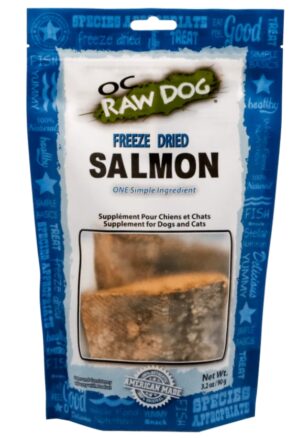 OC Raw Freeze Dried Salmon Dog Treat 3.2oz