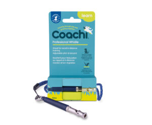 Coachi Professional Whistle, Adjustable Pitch, High Pitch, Recall Training, Lightweight & Compact, Adjustable Reflective Lanyard, Sensitive Dogs