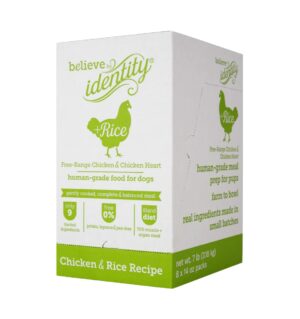 Identity 'Believe' Chicken & Rice Gently Cooked Frozen Recipe 14oz