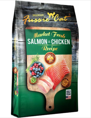 FUSSIE CAT KIBBLE SALMON & CHICKEN 4 LBS