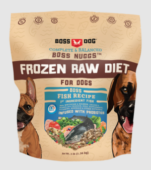 BOSS DOG FROZEN RAW DOG FOOD | FISH NUGGETS 3 LB