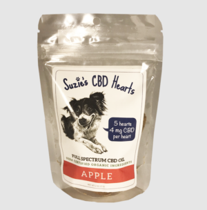 CBD Hearts Dog Chews Full Spectrum 4 Mg 5ct – Apple | Suzie’s