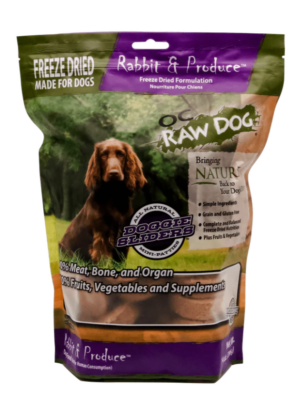 OC RAW FREEZE DRIED RABBIT & PRODUCE SLIDERS 14oz