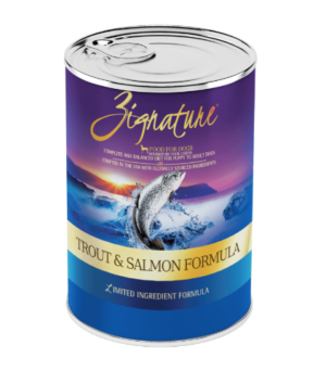 ZIGNATURE DOG CANNED FOOD TROUT & SALMON 13 OZ