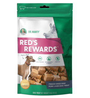 Dr. Marty's Red's Reward Pork Liver Dog Treat 4 oz