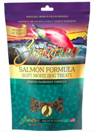 ZIGNATURE SOFT DOG TREATS | SALMON 4 OZ