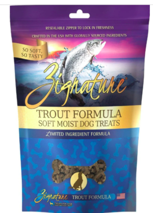 ZIGNATURE SOFT DOG TREATS | TROUT 4 OZ