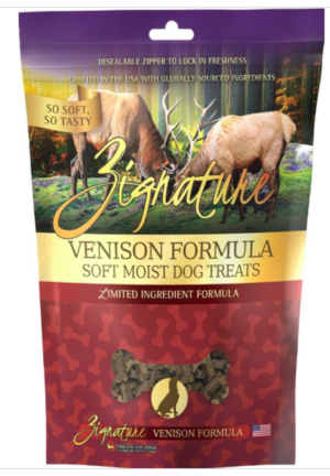 ZIGNATURE ZIGNATURE SOFT DOG TREATS | VENISON 4 OZ