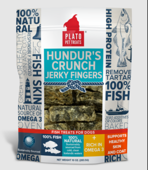 PLATO HUNDUR'S CRUNCH JERKY FINGERS 10 OZ