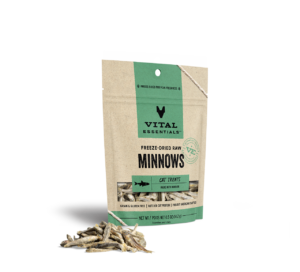 Vital Essentials Freeze-Dried Cat Treat Minnows .5oz Vital Essentials Freeze-Dried Cat Treat Minnows .5oz