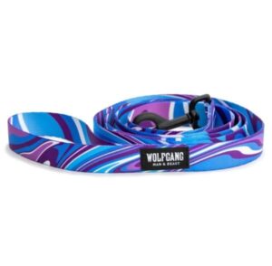 Marble Wave Purple & Blue Dog Leash 4 ft.