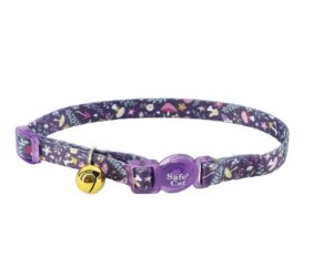 Safe Cat® Fashion Adjustable Breakaway Collar, Magic Garden Cat  3/8" x 8"-12"