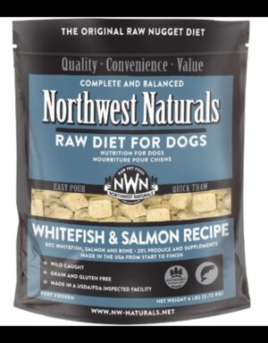 NORTHWEST NATURALS FROZEN DOG FOOD WHITEFISH & SALMON 6 LB