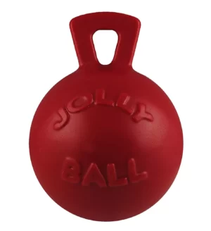 Jolly Pets Red Tug-n-toss Ball Dog Toy 6 in